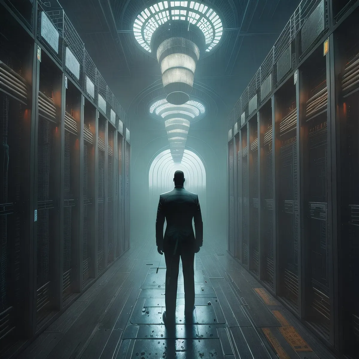 Baies de serveurs dans un datacenter