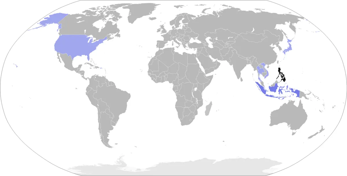 Carte de voyage dépliée