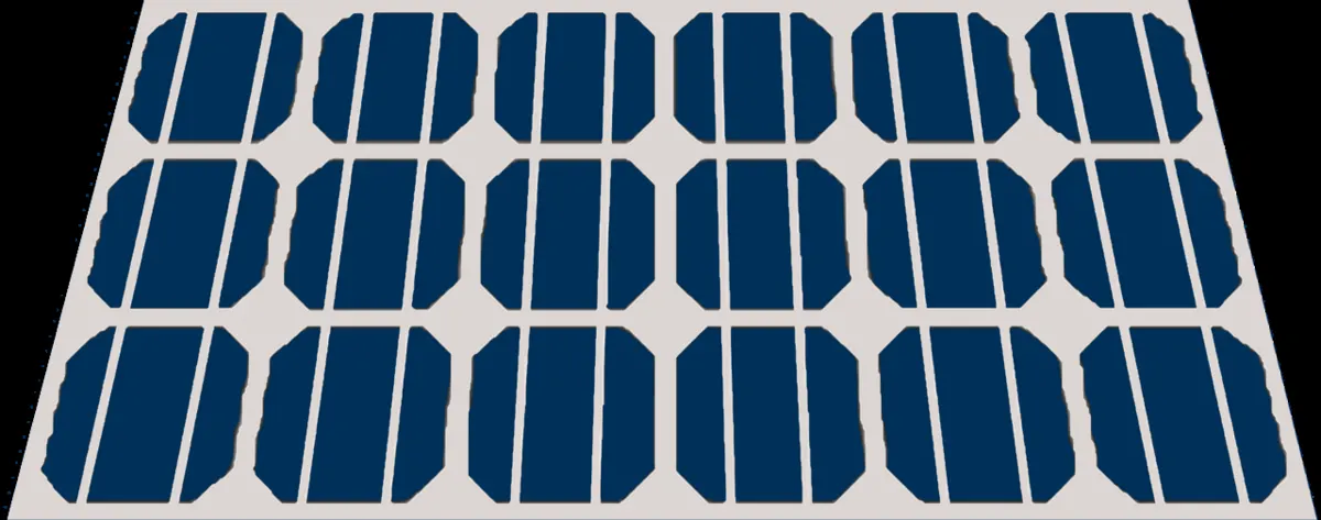 Panneaux solaires sous le soleil